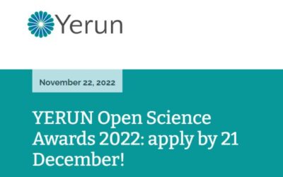 YERUN Open Science Awards 2022 is now open!