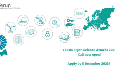 YERUN Open Science Awards 2023: comienzo del plazo de presentación de solicitudes