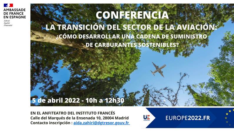 5 April – Conference on “The development of a sustainable aviation fuel supply chain-SAF”