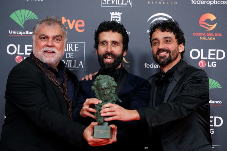 Benito Zambrano y Daniel y Pablo Remón, Mejor Guión Adaptado en los Premios Goya 2020 por ‘Intemperie’