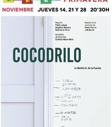 Cocodrilo, de Mattis G. de la Fuente en El umbral de Primavera