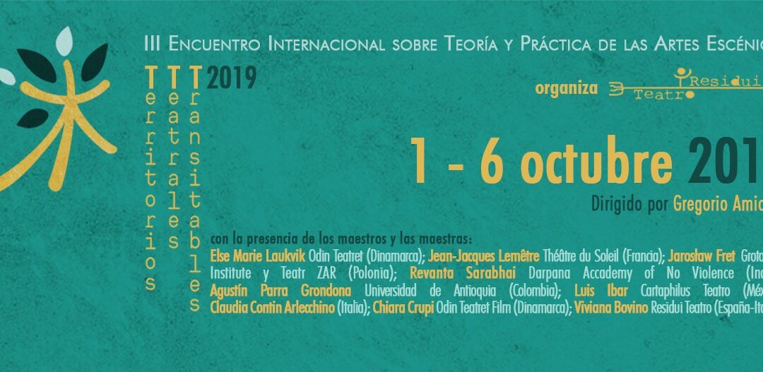 Territorios Teatrales Transitables – TTT2019