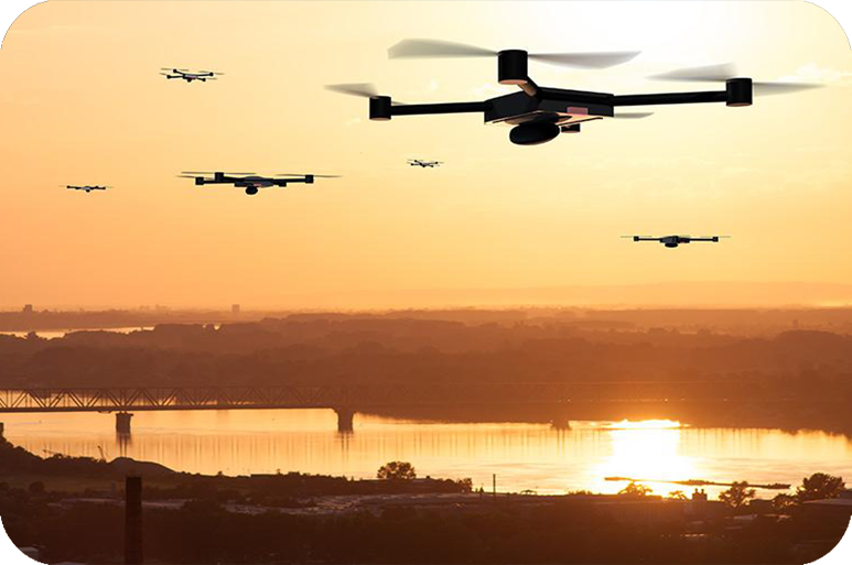 Desarrollan un sistema de control de vuelo automatizado para enjambres de drones