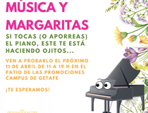 Música y margaritas piano