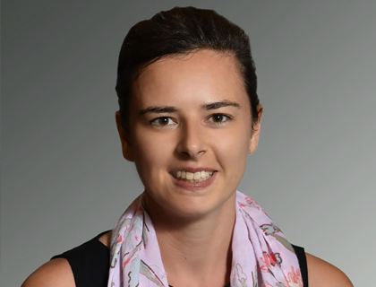 Primer plano de Sarah Brierley