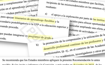 El Consejo de la Unión Europea publica una Recomendación sobre Microcredenciales