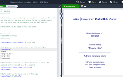 Plantillas UC3M LaTeX en Overleaf