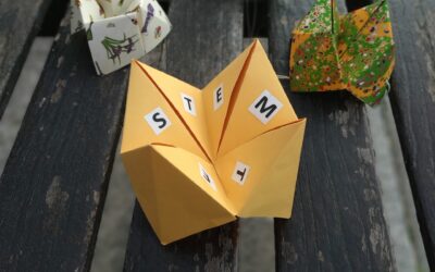 Construye tu propio “Origami STEM Teller” y juega con una niña por el 11 de febrero