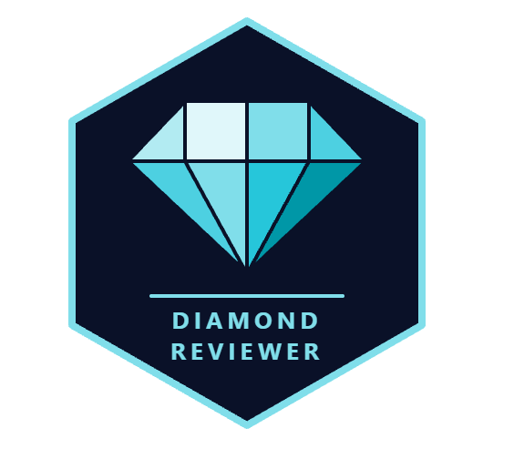 Diamond Reviewer Pledge logo