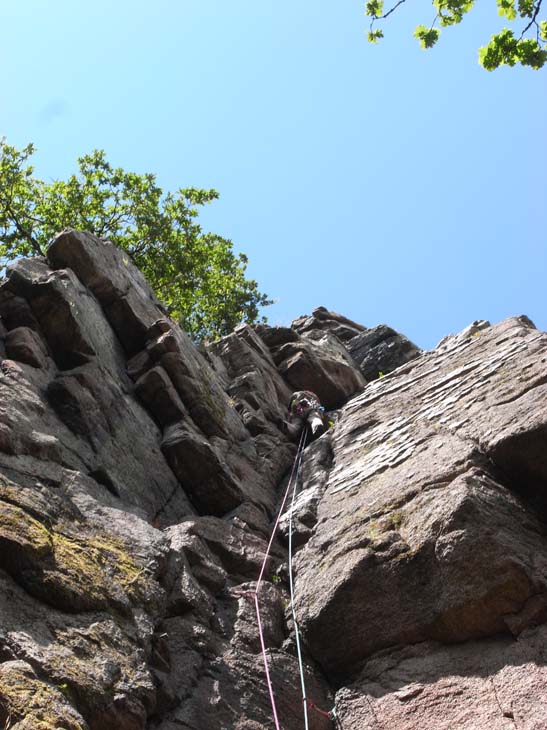 Central Groove at the Dewerstone, Dartmoor.