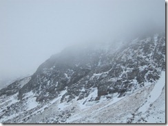 Sneachda looking bare after the thaw.