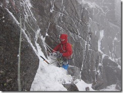 Matt on the second pitch of Belhaven