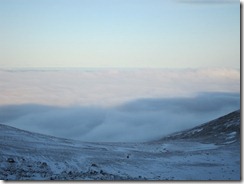 A nice cloud inversion this morning.