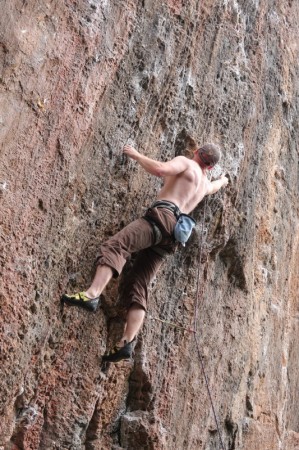 Chris on "Thread Flintstone", Torbryan.