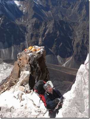 Camp 2 from the Grey Tower, Ama Dablam Camp 2 from the Grey Tower, Ama Dablam