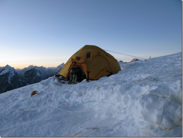 Camp 3 on Ama Dablam Camp 3 on Ama Dablam