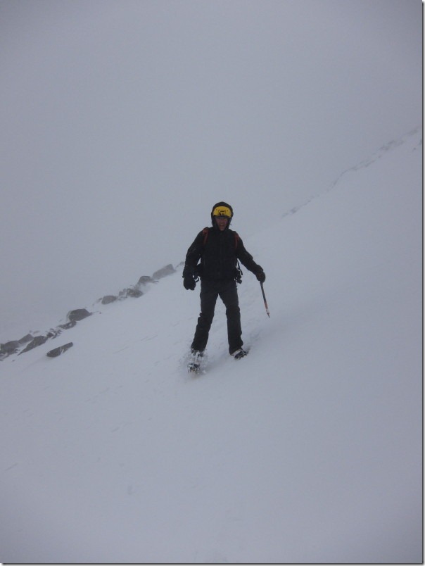 Tony descending near the Zig Zags Tony descending near the Zig Zags