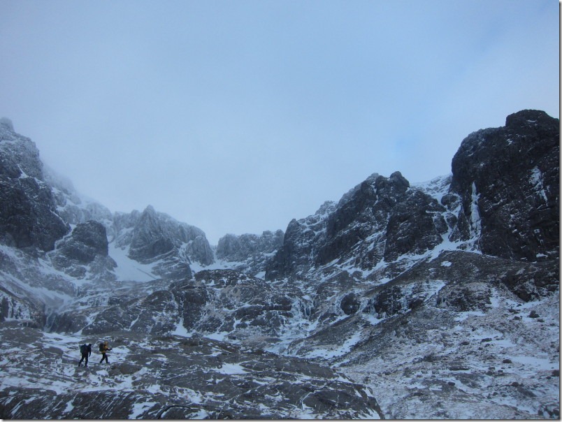Looking up to the Ciste from the CIC hut Looking up to the Ciste from the CIC hut