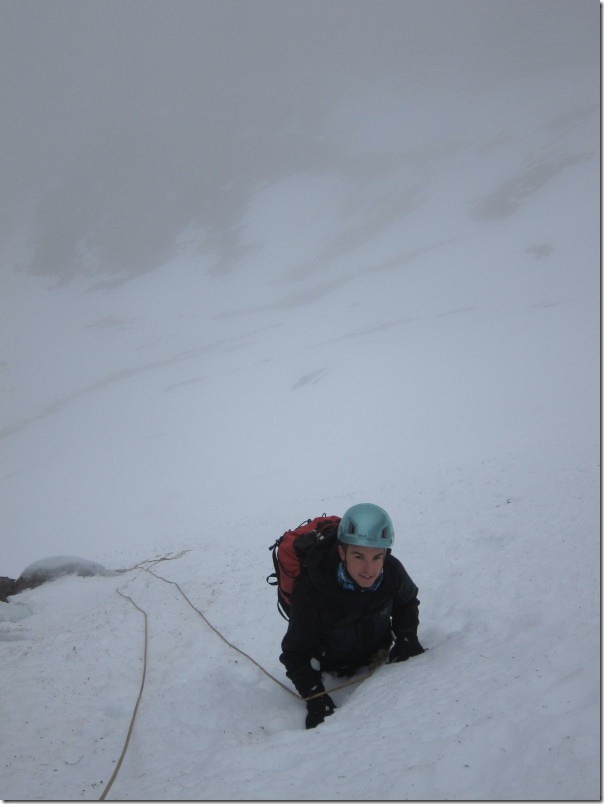 Henry enjoying the Couloir Henry enjoying the Couloir