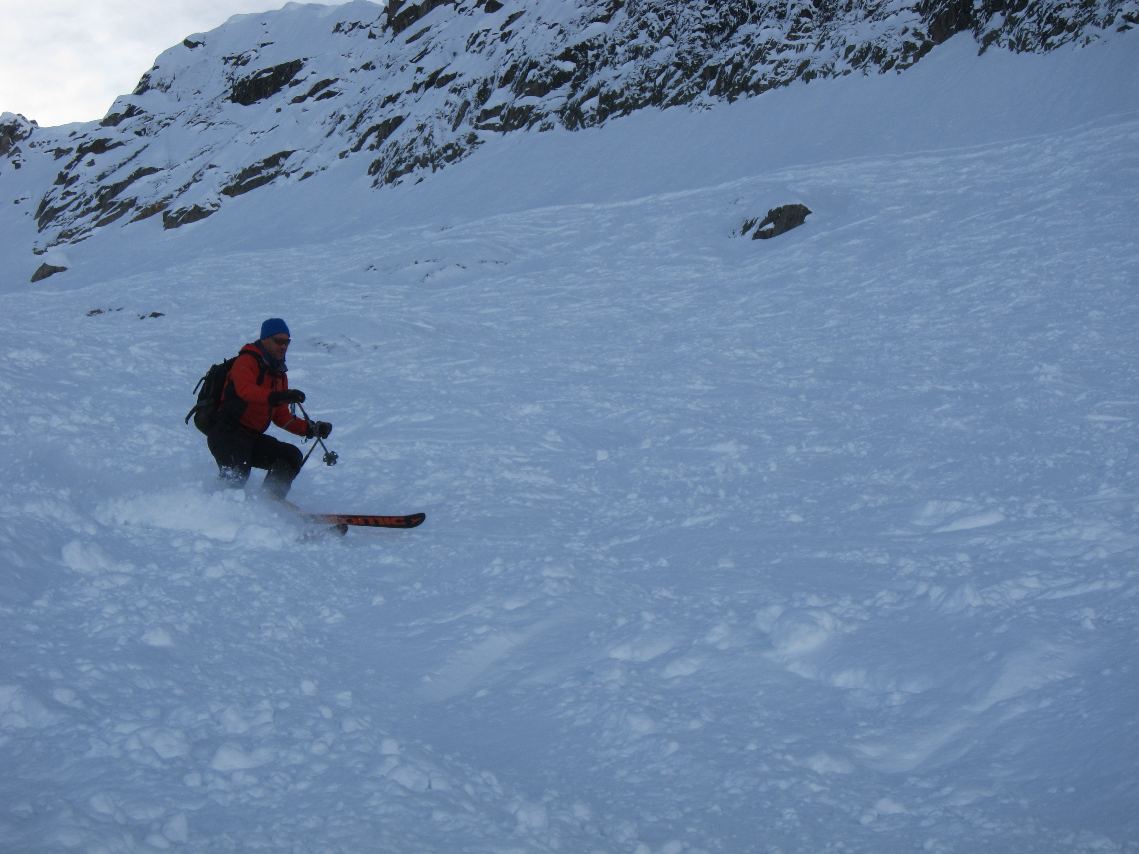 Totally skied out lumps below the herse lift