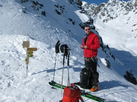 Transition time before traversing the Lac des Dix