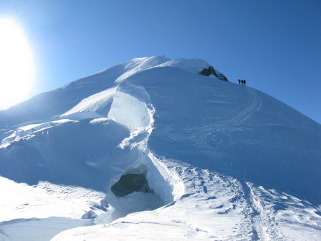 The Bosses ridge of Mont Blanc