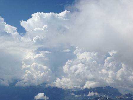 Thunderstorms over the valley
