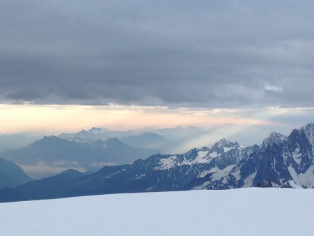 Dawn from the Dome du Gouter