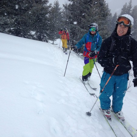 Ski touring near Combloux