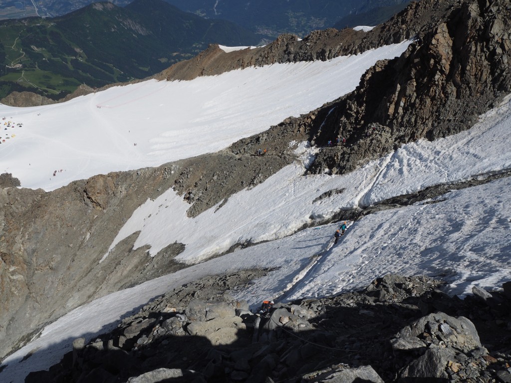 The grand couloir before the Tete Rousse refuge