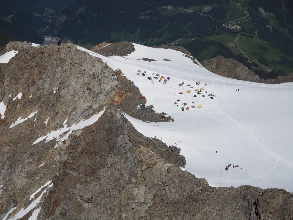 Tent city and Tete Rousse