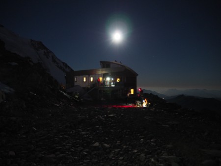 The Tete Rousse refuge. We had the four am breakfast.