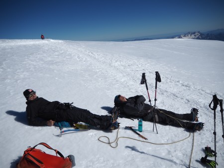 Sun bathing at 4300m.