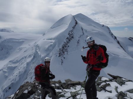 Summit ridge of Pollux, with Castor in the background
