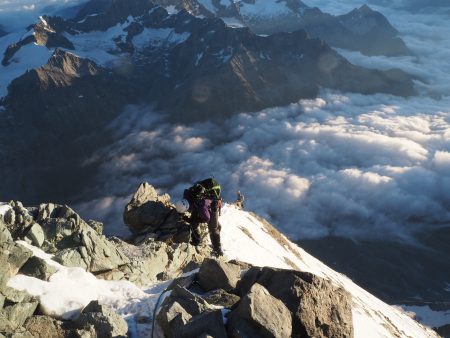 Cloud inversion from the Hornli ridge