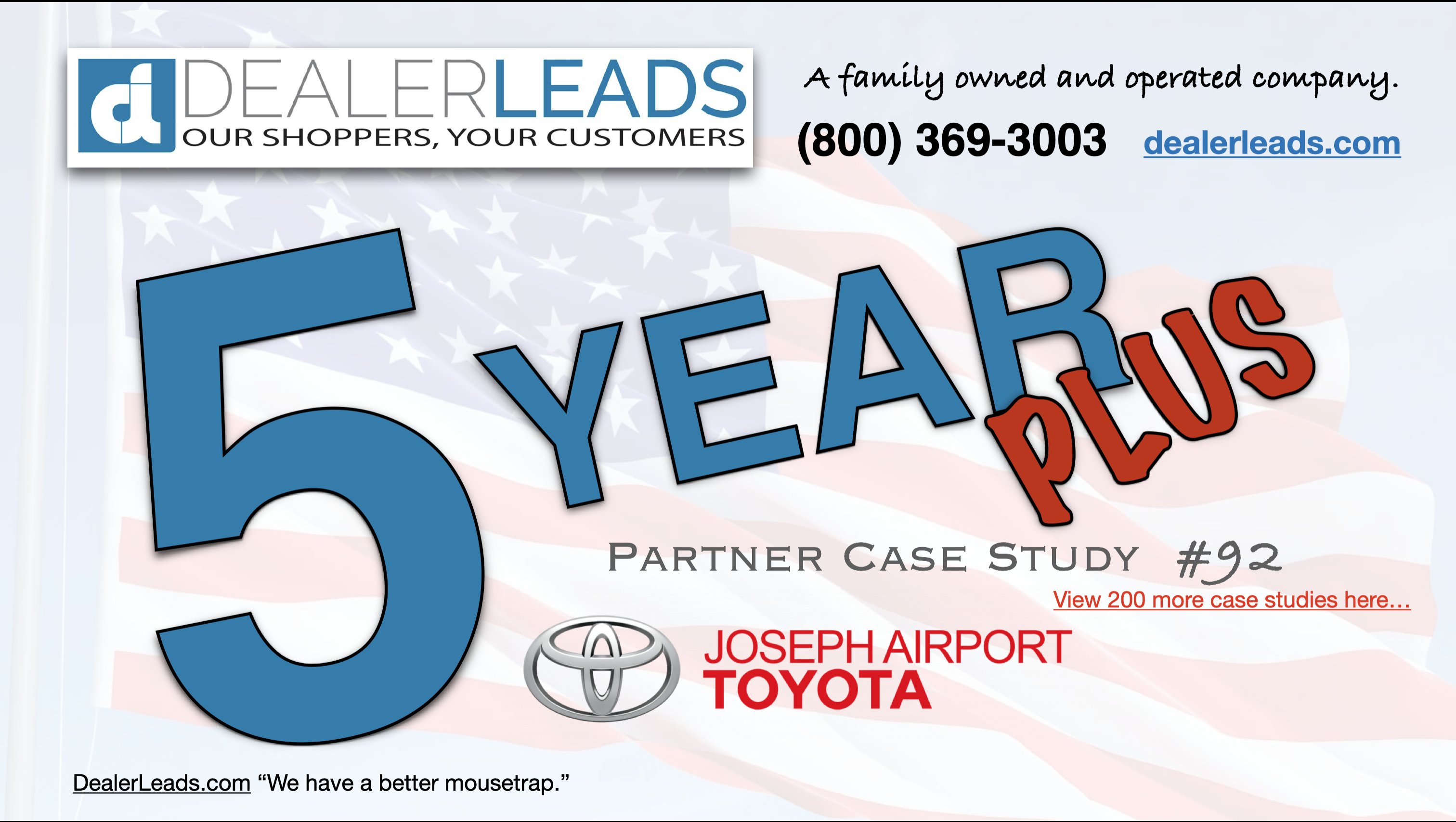 Joseph Airport Toyota – Vandalia, OH 5 Year Case Study