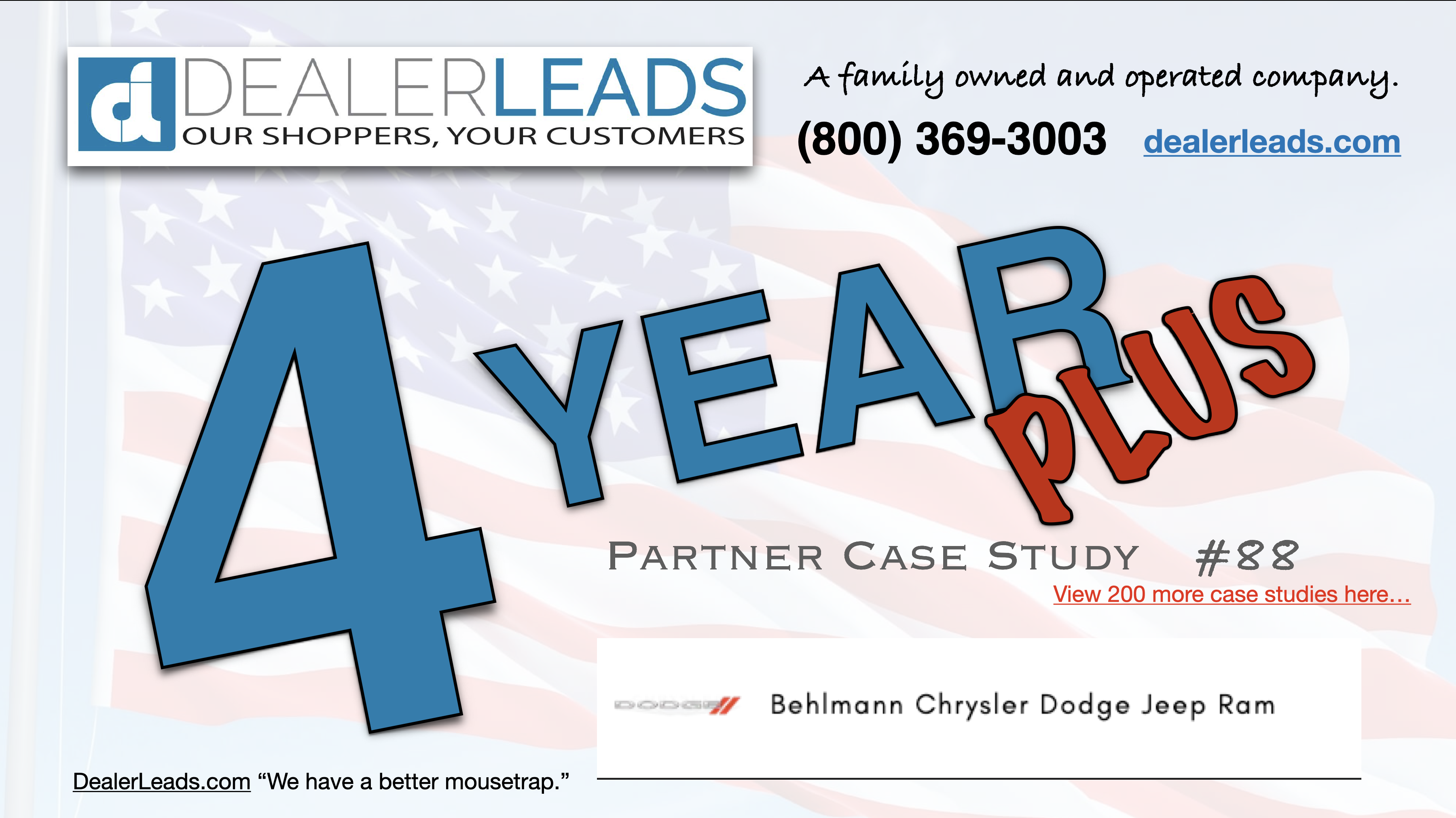 Behlmann Chrysler Dodge Jeep Ram – Troy, MO 4 Year Case Study