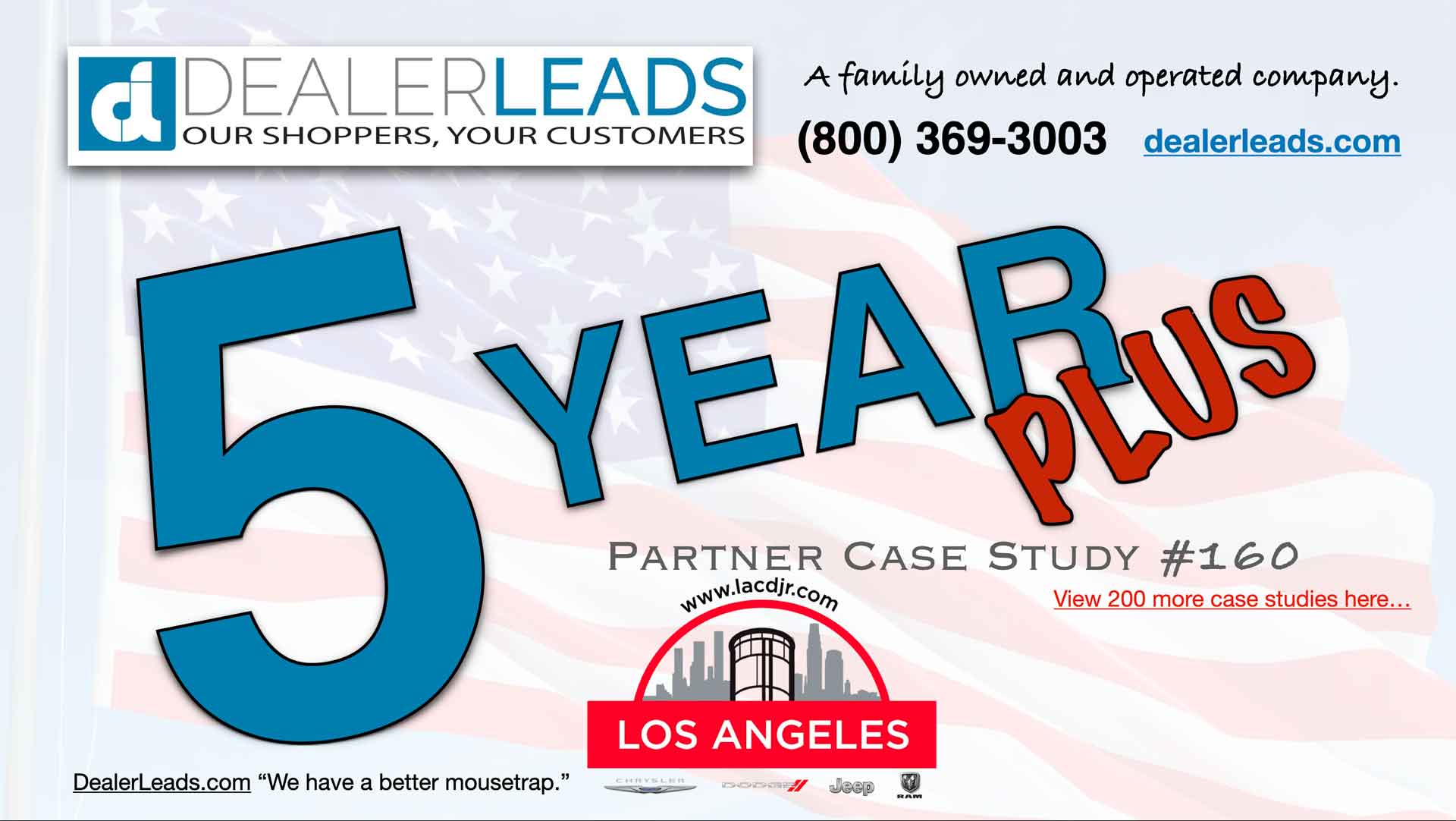 Los Angeles Chrysler Dodge Jeep Ram – Los Angeles, CA 5 Year Case Study