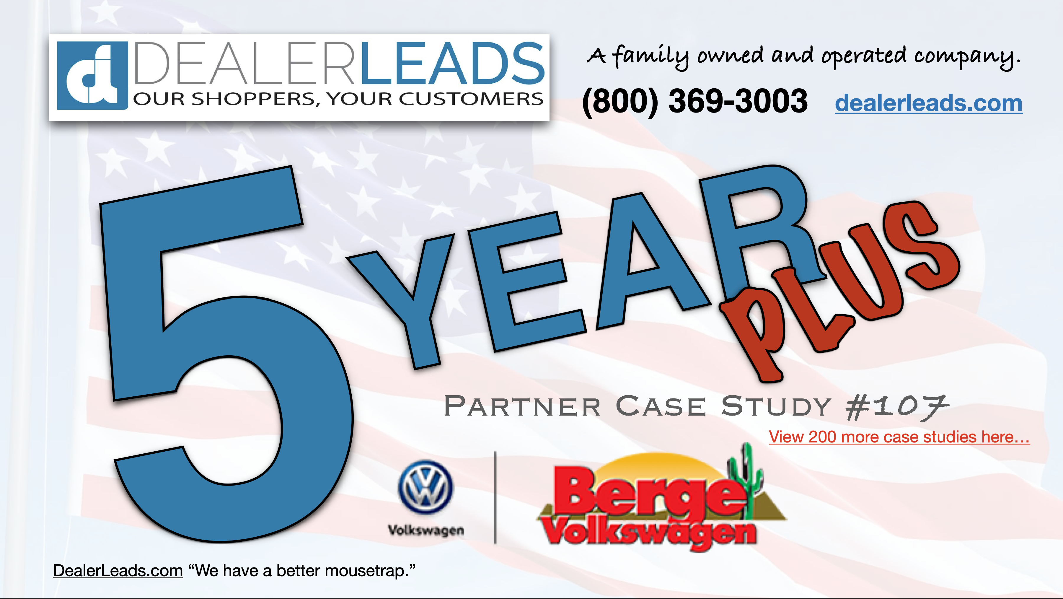 Berge Volkswagen – Gilbert, AZ 5 Year Case Study