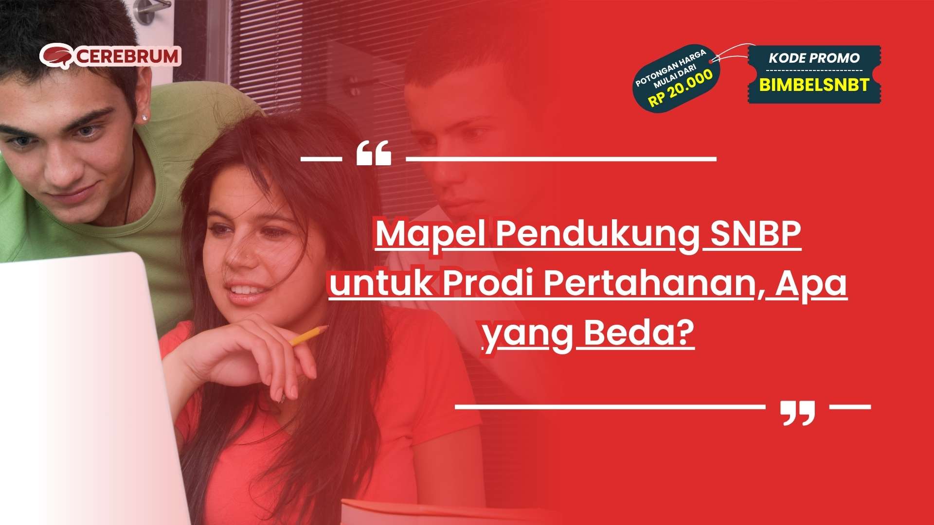 Mapel Pendukung SNBP untuk Prodi Pertahanan, Apa yang Beda?