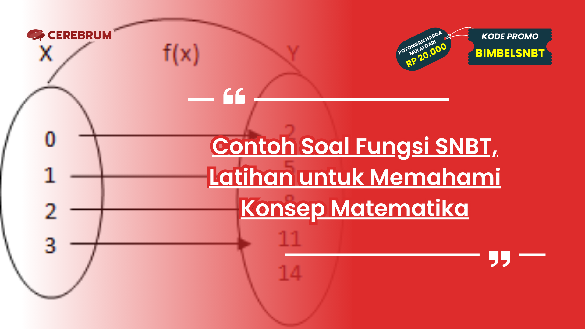 Contoh Soal Fungsi SNBT