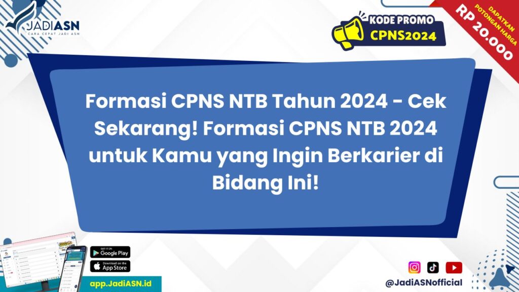 Formasi CPNS NTB Tahun 2024