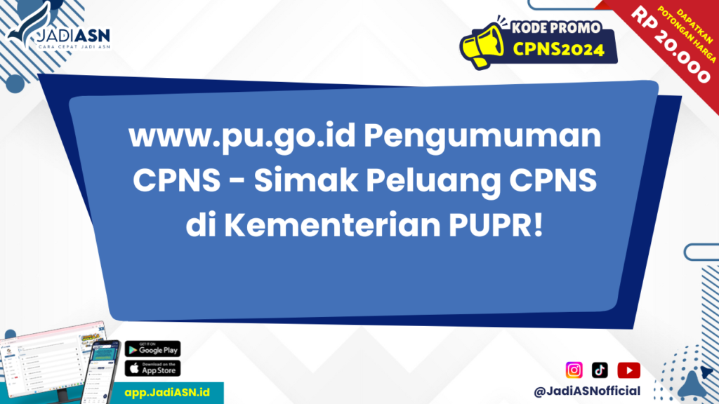 www.pu.go.id Pengumuman CPNS 