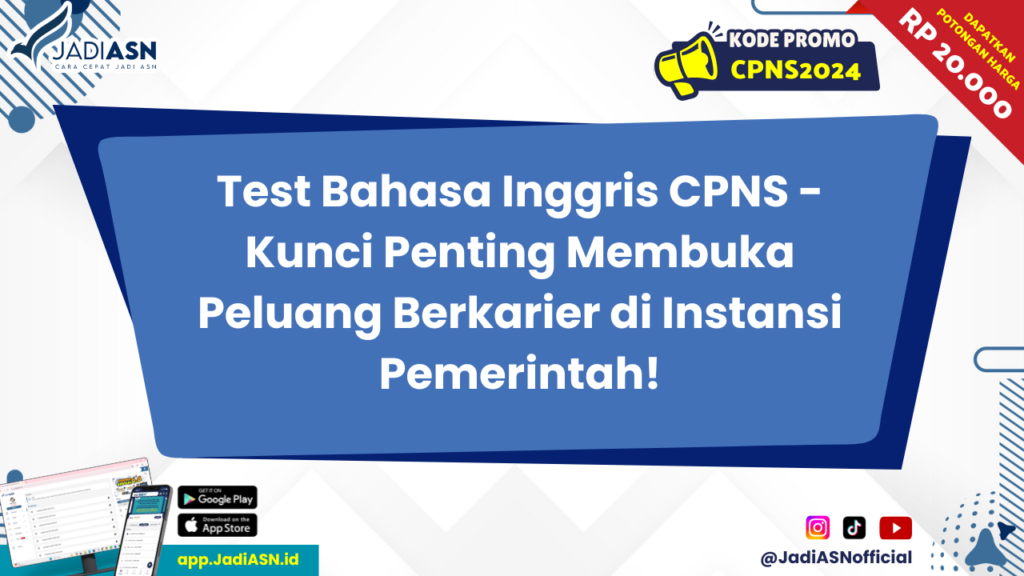 Test Bahasa Inggris CPNS 