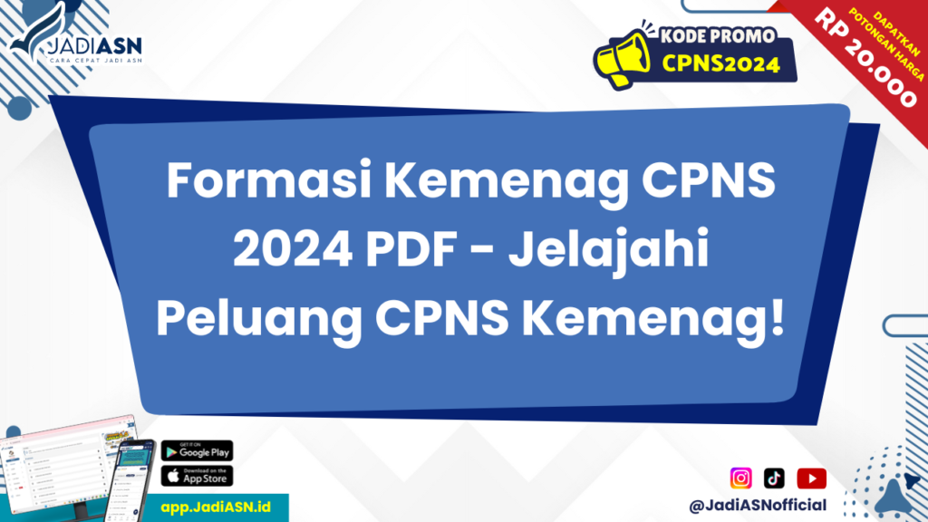 Formasi Kemenag CPNS 2024 PDF 