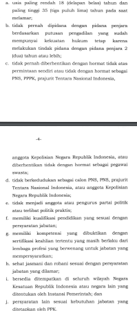 Pembukaan Penerimaan CPNS 2024