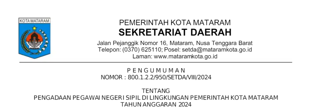 CPNS 2024 Kota Mataram