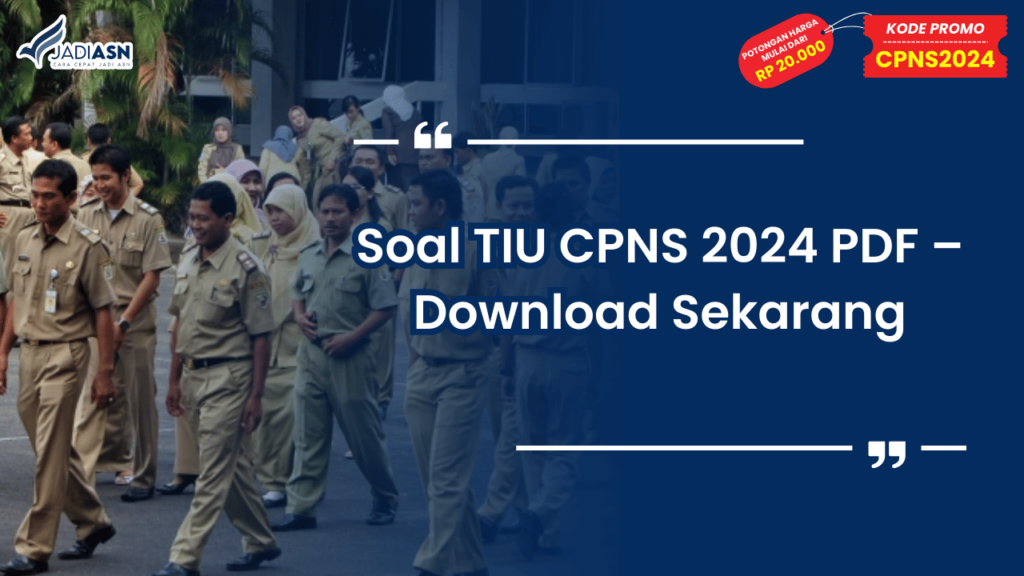 Soal TIU CPNS 2024 PDF