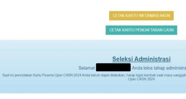 Pengumuman Administrasi CPNS 2024