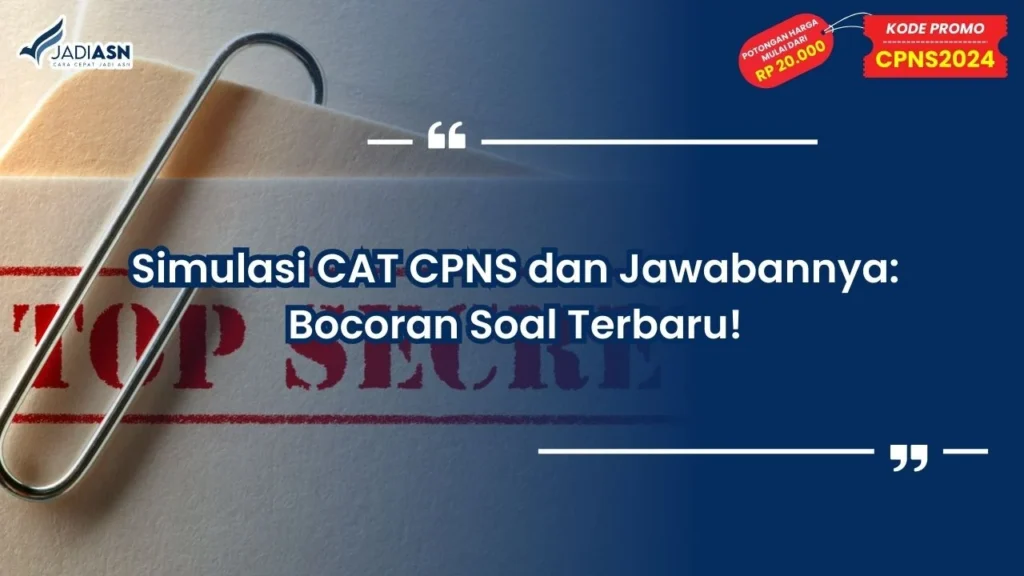 Simulasi CAT CPNS dan Jawabannya